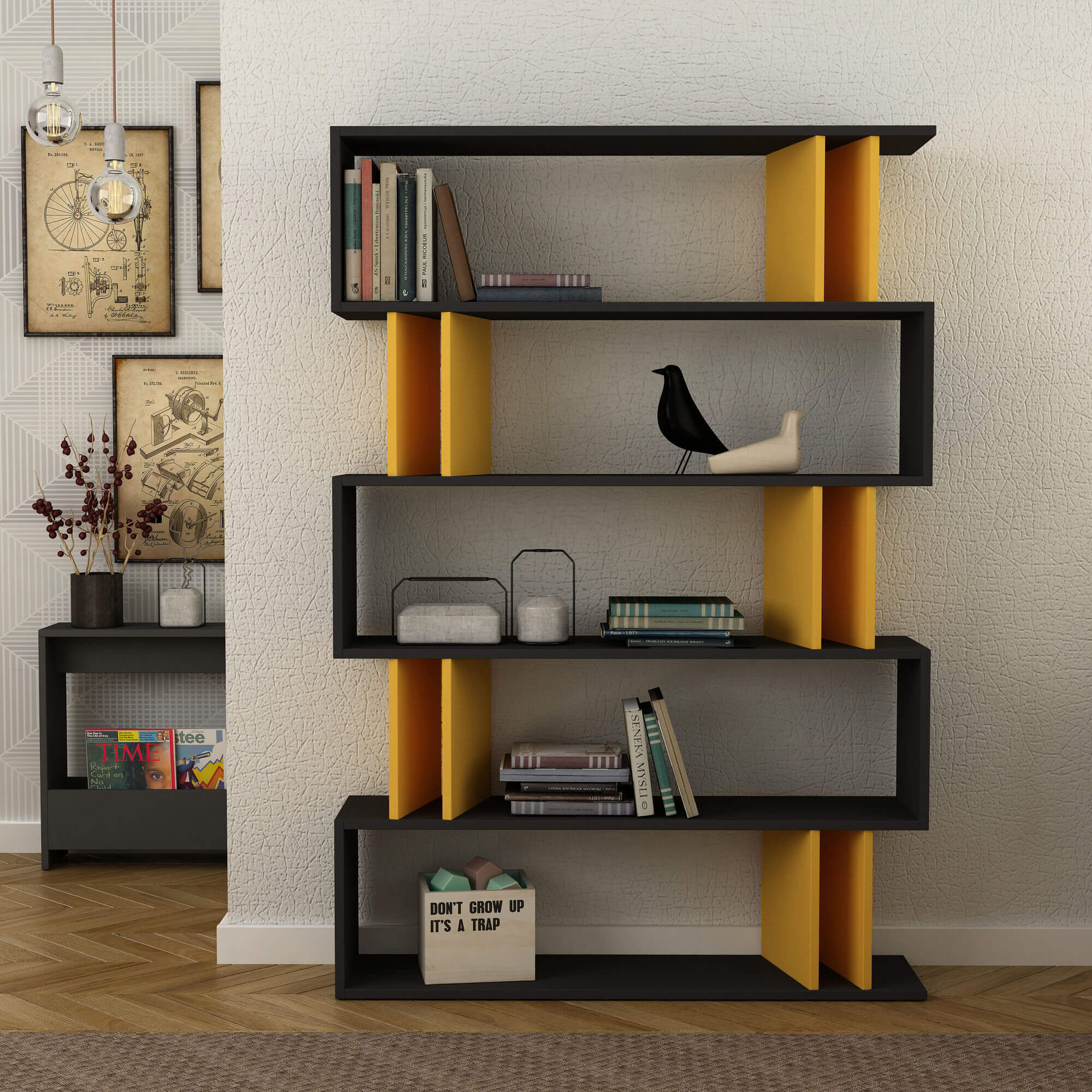 طراحی قفسه کتاب کتابخانه18